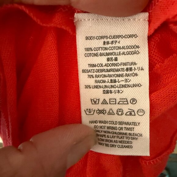 We The Free Sleeveless Tiered Hem V-Neck Tank Top M - Picture 5 of 7